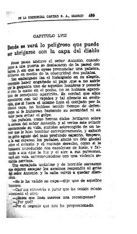 LVII. Donde se verá lo peligroso que puede ser abrigarse con la capa del diablo