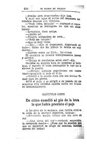 LXIII. De cómo sucedió al pie de la letra lo que había previsto el paje