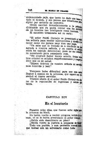 XCV. En el locutorio
