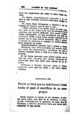 CX. Donde se verá que no inútilmente había hecho el paje el sacrificio de su amor propio