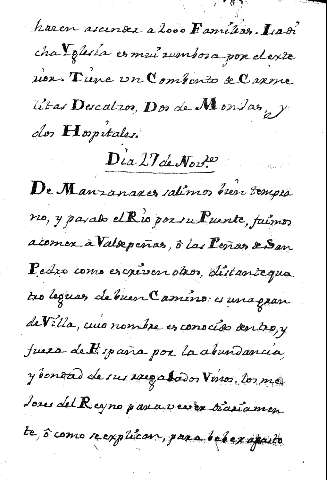 Dia 27 deNovre.