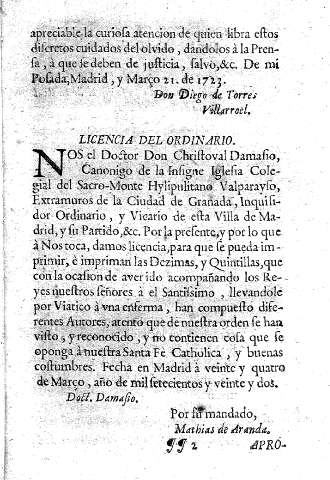 Licencia del ordinario