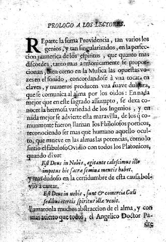 Prologo a los lectores.