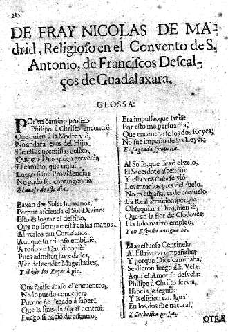 De Fray Nicolas de Madrid ...