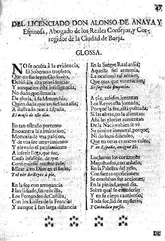 Del Licenciado Don Alonso de Anaya y Espinosa ...
