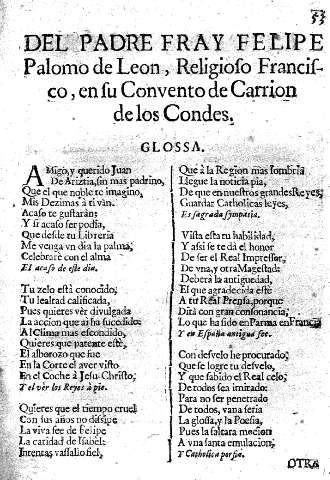 Del Padre Fray Felipe Palomo de Leon ...