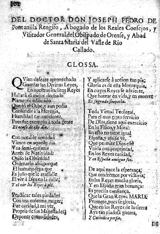 Del Doctor Don Joseph Pedro de Fontanilla Rengiso