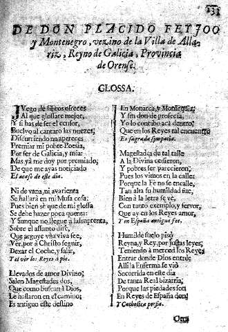 De Don Placido Feyjoo y Montenegro ...