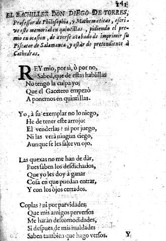 El Bachiller Don Diego de Torres, ...