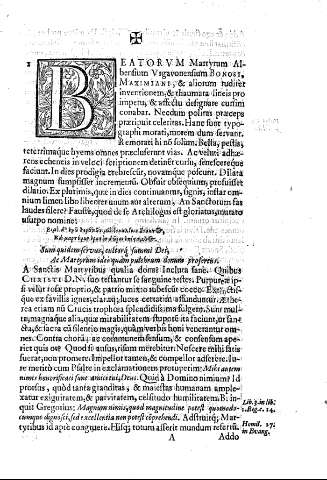Beatorum Martyrum Albensium Urgavonensium Bonosi Maximiani, ...