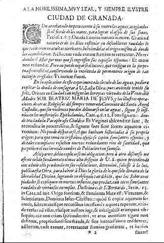 A la Nobilissima, mvy Leal, y siempre Ilvstre Ciudad de Granada