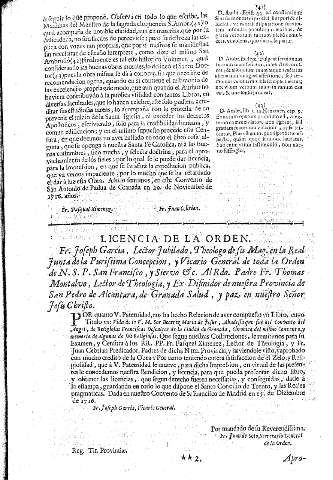 Licencia de la Orden