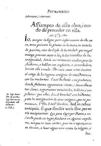 Affumpto de efta obra, i modo de procedes en ella