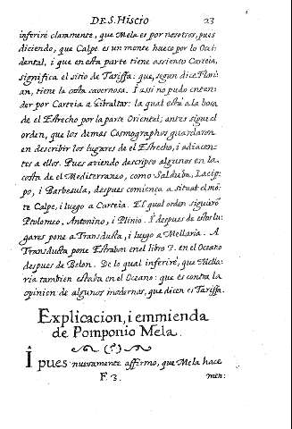 Explicacion, i emmienda de Pomponio Mela