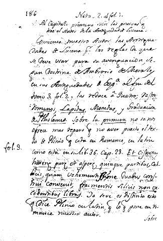 Nota 2. Al Capitulo primero sobre las pruevas q trae el Autor dela Antiguedad de Lucena