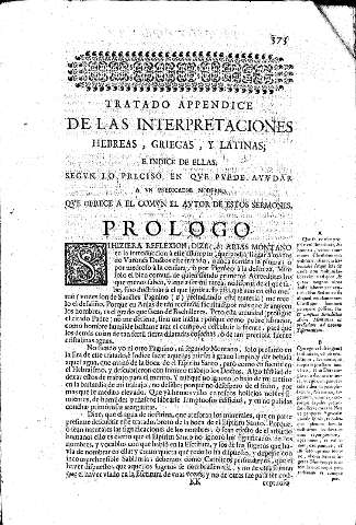 Tratado appendice de las interpretaciones hebreas, griegas, y latinas...