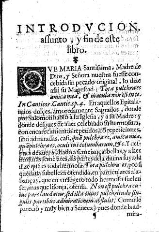 Introdvcion, assunto, y fin de este libro