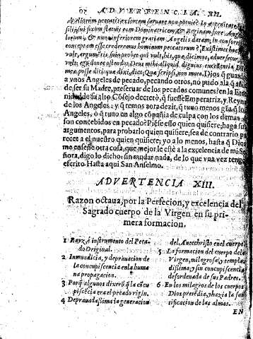 Advertencia XIII
