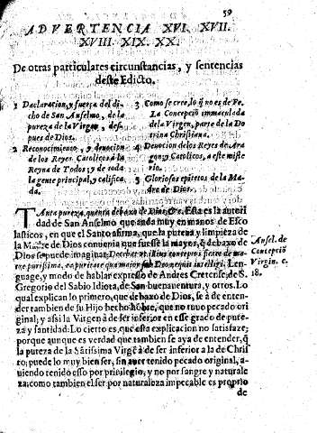 Advertencia XVI, XVII, XVIII, XIX, XX