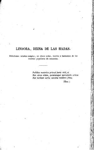 Lindora, reina de las hadas. 