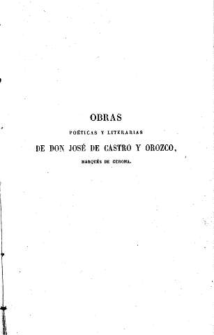 Obras Poéticas y Literarias. Tomo Segundo