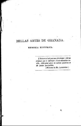 Bellas Artes de Granada. Memoria histórica