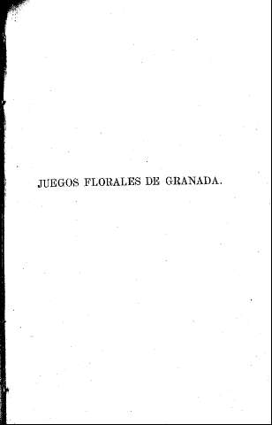 Juegos florales de Granada