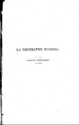 La Emperatriz Eugenia (Apuntes heráldicos)