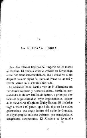 IV. La sultana Horra