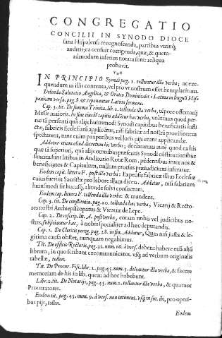 Congregatio Concilii in Synodo...