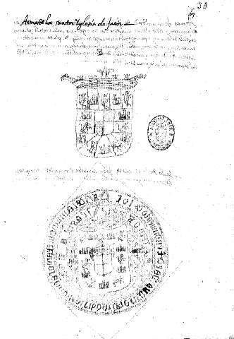 Armasde la santa Yglesia de Jaen