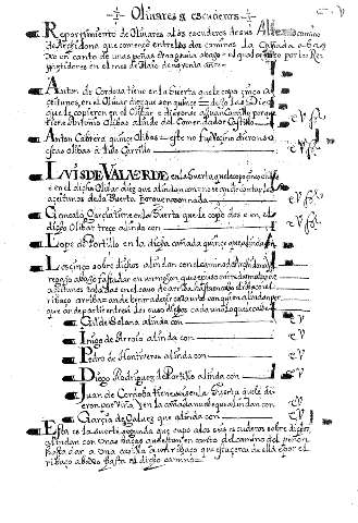 Olivares a escuderos