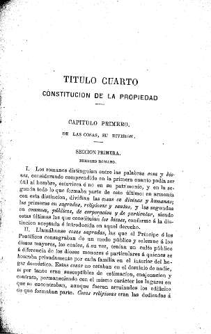 Título cuarto. Constitución de la propiedad