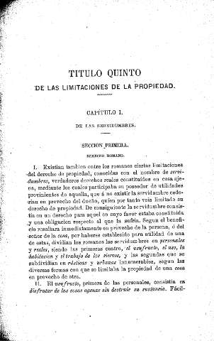 Título quinto. De las limitaciones de la propiedad