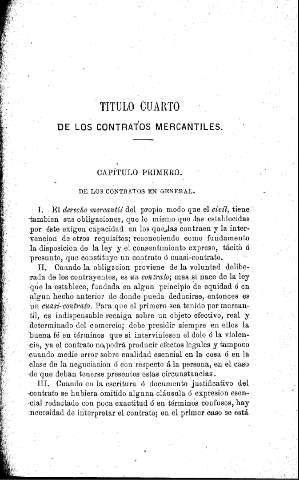 Título cuarto. De los contratos mercantiles