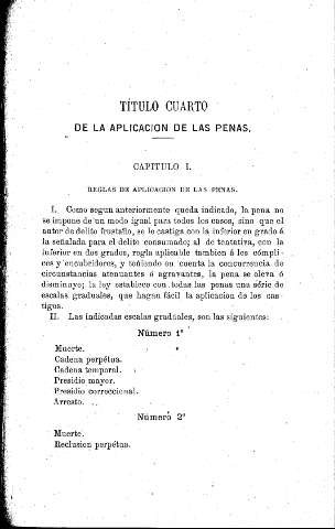 Título cuarto. De la aplicación de las penas