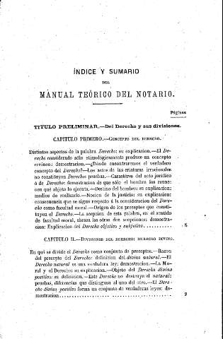 Índice y sumario
