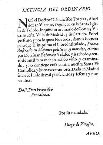 Licencia del ordinario