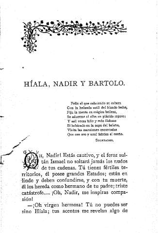 Híala. Nadir y Bartolo