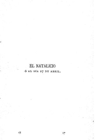 El natalicio ó el día 27 de abril