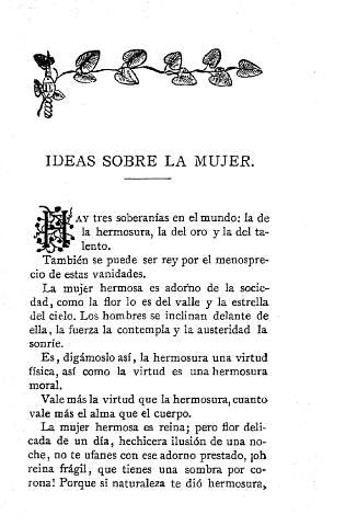 Ideas sobre la mujer