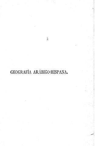 Geografía arábigo-hispana