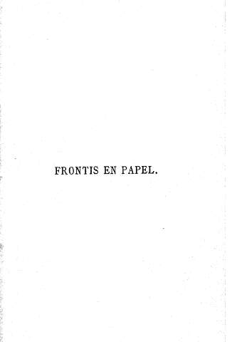 Frontis en papel