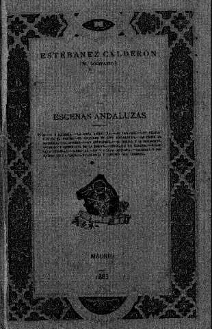 Estébanez Calderón (el Solitario). Escenas andaluzas