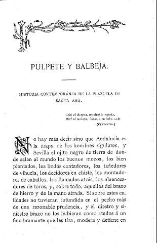 Pulpete y Balbeja. Historia contemporánea de la plazuela de Santa Ana