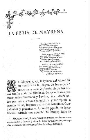 La feria de Mayrena