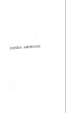 Poesías amorosas
