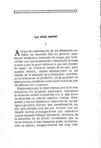 La vida social