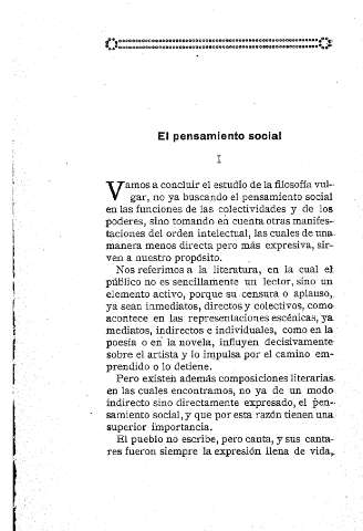 El pensamiento social
