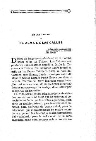 En las calles. El alma de las calles
